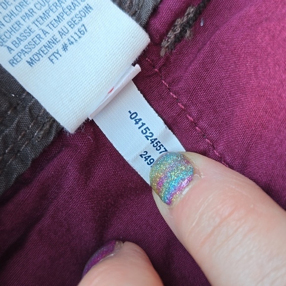 American Eagle VTG y2k 2000s brown pinstripe wide leg pants 8 - Picture 14 of 14